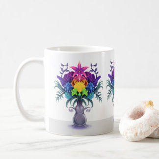 Caneca De Café "Yoni" - Buquê Floral Colorida Mug