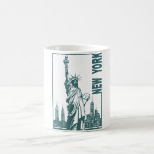 Caneca De Café York-Estátua nova da liberdade