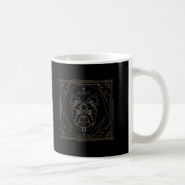 Caneca De Café Yorkie Art Deco Zodiac