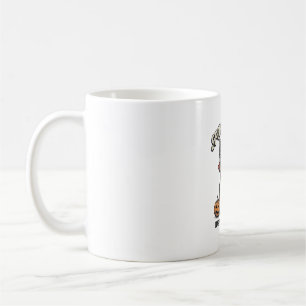 Caneca De Café Yorkie Assustador Design de Camisa Vintage de Hall