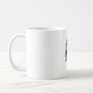 Caneca De Café Yorkie cão tocando guitarra elétrica Rock T-Shirt