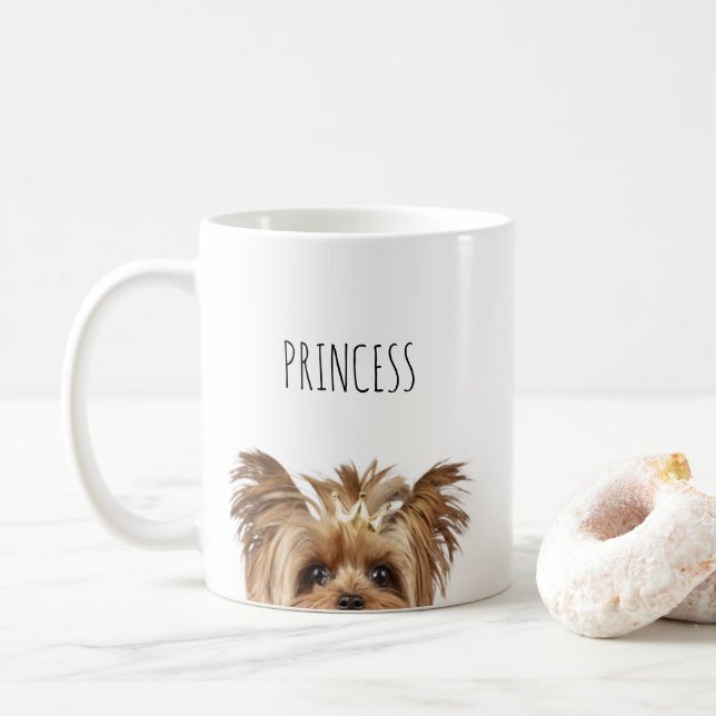 Caneca De Café Yorkie Coffee Mug (Com Donut)