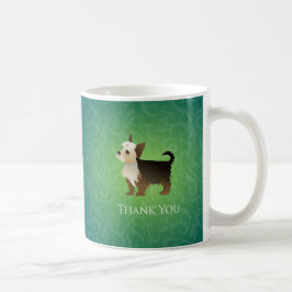 Caneca De Café Yorkie Obrigado Design