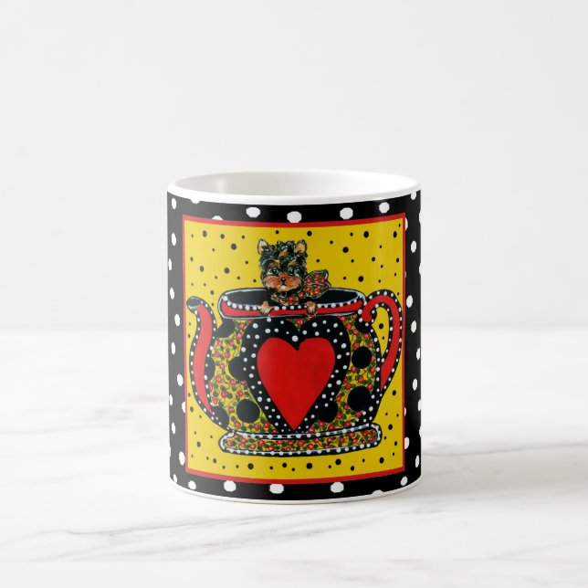 Caneca De Café Yorkie Poo (Centro)