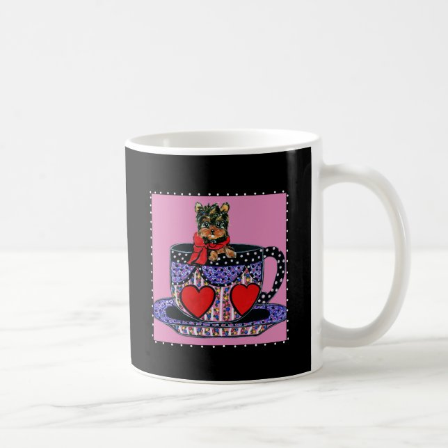 Caneca De Café Yorkie Poo (Direita)