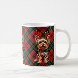 Caneca De Café Yorkie The Reindeer