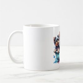 Caneca De Café Yorkies Bathing Mugs
