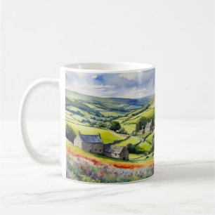 Caneca De Café "Yorkshire Meadowsong" Landscape Yorkshire Dales