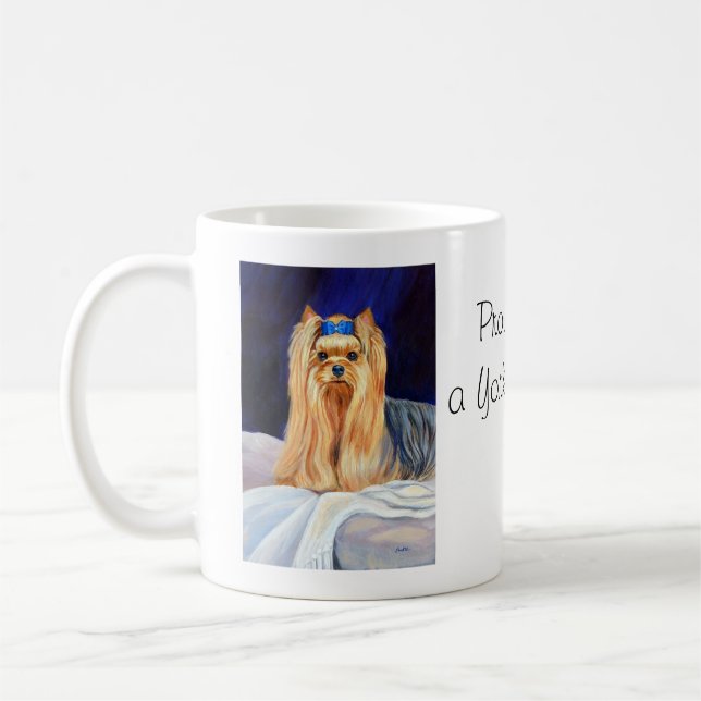 Caneca De Café Yorkshire Terrier Bed Mug (Esquerda)