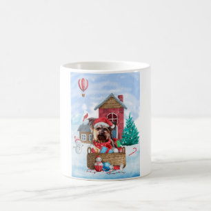 Caneca De Café Yorkshire Terrier Dog Na Casa De Neve