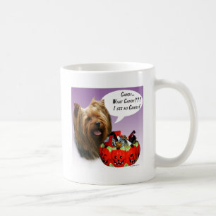 Caneca De Café Yorkshire Terrier Halloween Candy