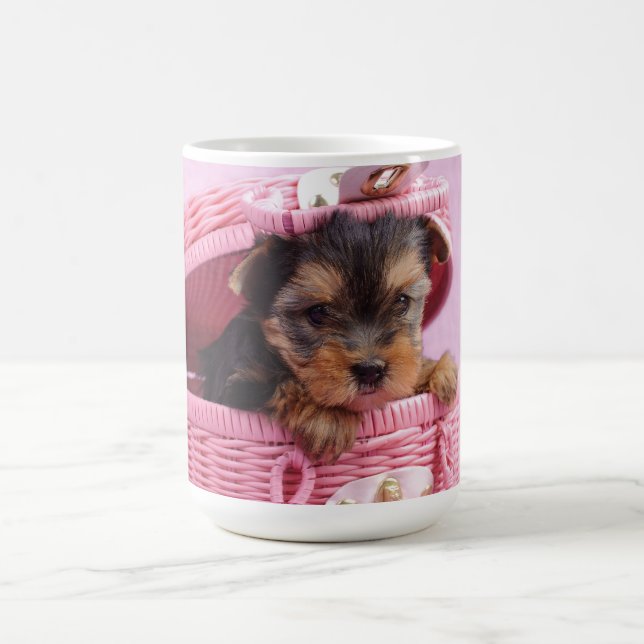 Caneca De Café Yorkshire terrier puppy (Centro)