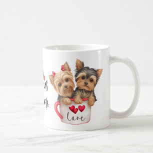 Caneca De Café Yorkshire Terrier Puppy Dog Gift Dias de os namora