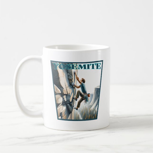 Caneca De Café Yosemite California Rock Escaling (Esquerda)