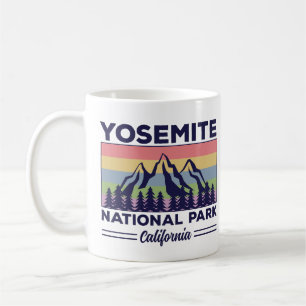 Caneca De Café Yosemite National Park California Retro Hiking