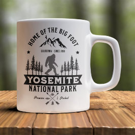 Caneca De Café Yosemite National Park Home of the Big Foot Funny