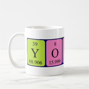 Caneca De Café Yoshi mesa periódica mug