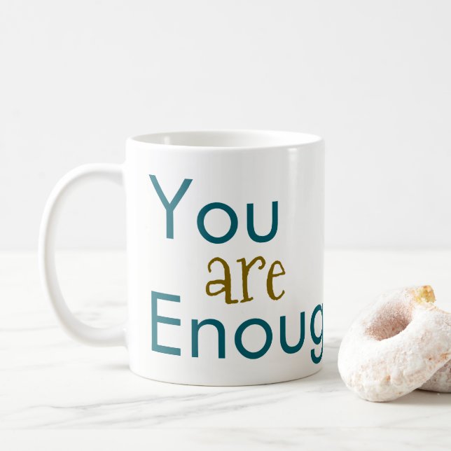Caneca De Café You are Enough Coffee Mugs  (Com Donut)