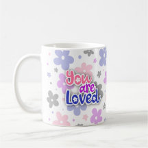 You Are Loved Flowers Genderfluid Pride Lettering