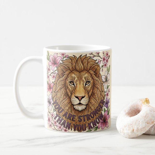 Caneca De Café You Are Stronger Than You Know Mug (Com Donut)