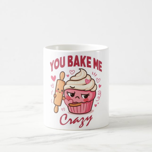 Caneca De Café You Bake Me Crazy Mug – Funny Baking Love mug (Centro)