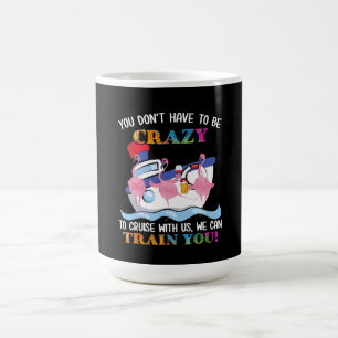 Caneca De Café You Dont Have To Be Crazy To Cruise Us Flamingo