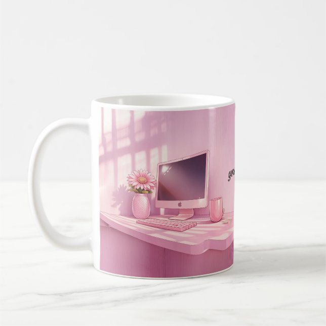 Caneca De Café you make  my heart go oops! 💗 mug (Esquerda)