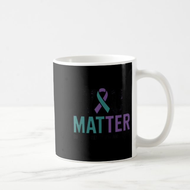 Caneca De Café You Suicide Prevention Awareness Ribbon  (Direita)