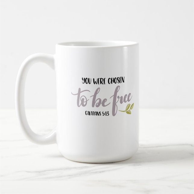 Caneca De Café You Were Chosen to Be Free –  (Esquerda)