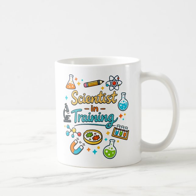 Caneca De Café Young Scientist in Training Invitation (Direita)
