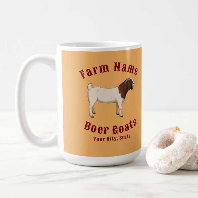 Caneca De Café Your Farm Boer Goats (Com Donut)