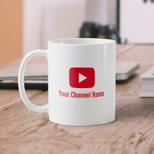Caneca De Café Youtube Channel Vlogger Youtuber