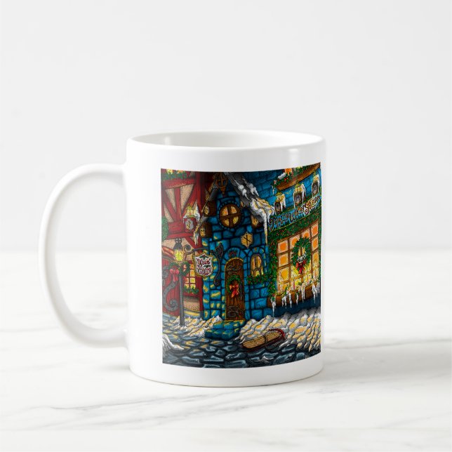 Caneca De Café Yule Cheer 11 oz Classic Mug (Esquerda)