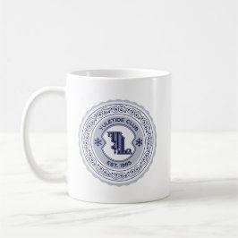 Caneca De Café Yuletide Club EST. 1985 Holiday Crest Design