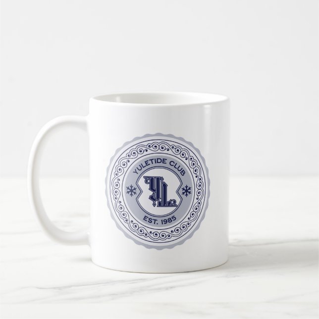 Caneca De Café Yuletide Club EST. 1985 Holiday Crest Design (Esquerda)