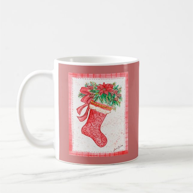 Caneca De Café Yuletide Stocking (Esquerda)