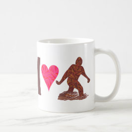 Caneca De Café Z Bigfoot Sasquatch de passeio mim humor de