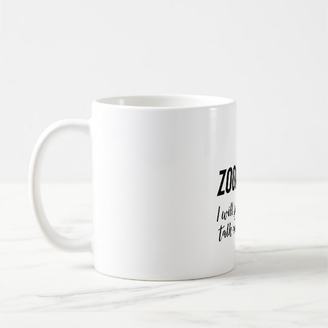 Caneca De Café Z é para Zookeeper (Esquerda)