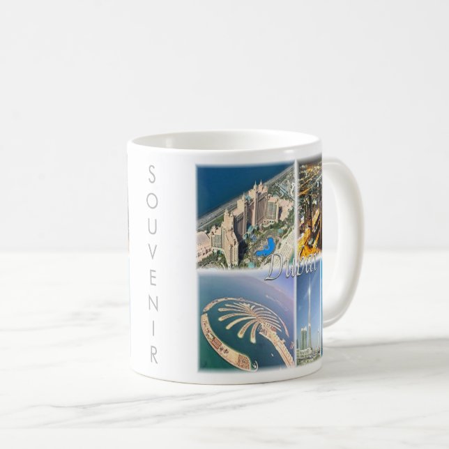 Caneca De Café zAE007 DUBAI, Emirados Árabes Unidos, Ásia, (Frente Esquerda)