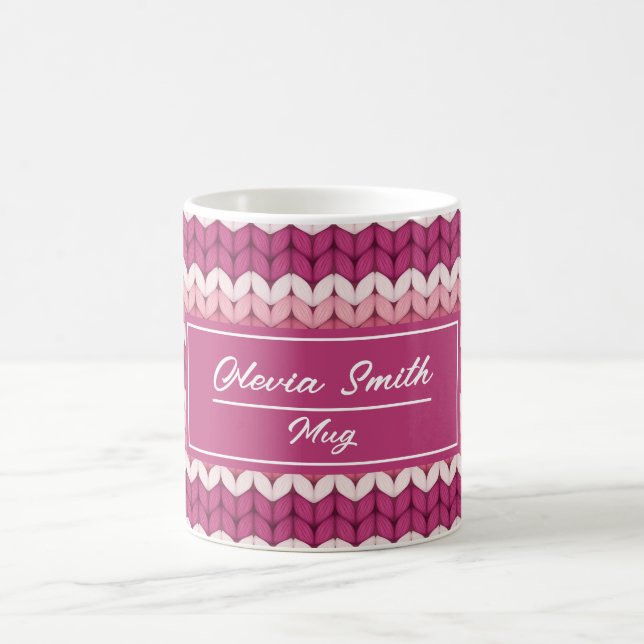 Caneca De Café Zag rosa rosa com mancha (Centro)