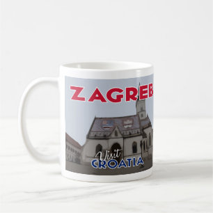 Caneca De Café Zagreb, Visite a Croácia Eu Amo