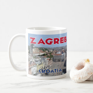 Caneca De Café Zagreb, Visite a Croácia Eu Amo Coffee Mug