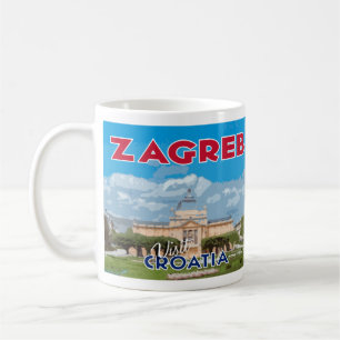 Caneca De Café Zagreb, Visite a Croácia Eu Amo Coffee Mug