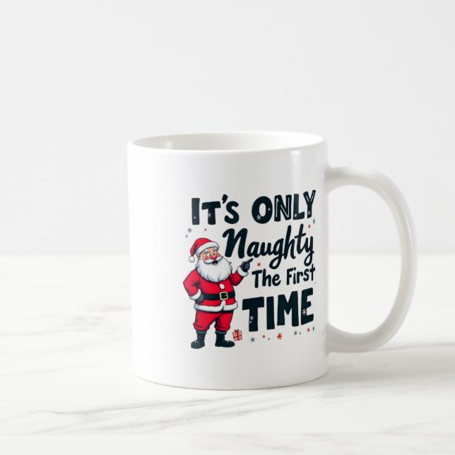 Caneca De Café Zany Só é Travesso na Primeira Vez Papai Noel Cris (Direita)