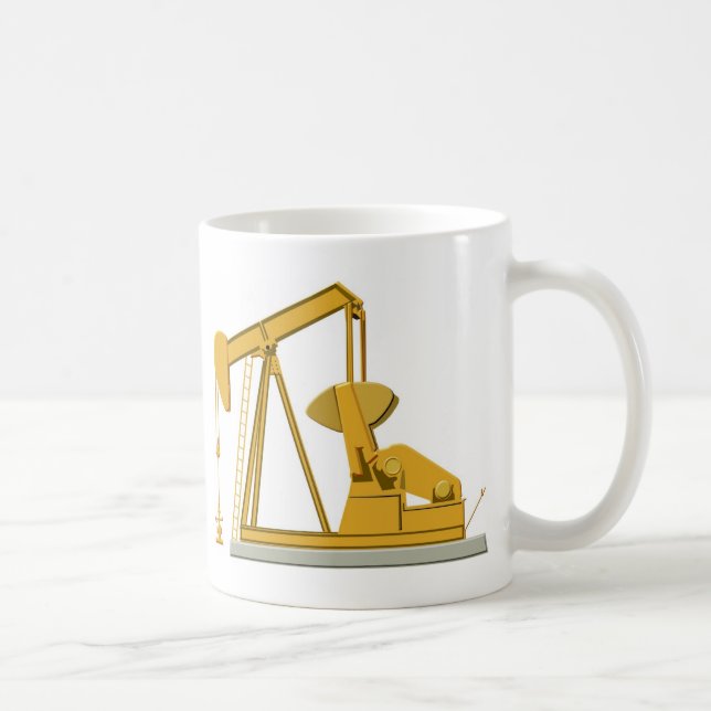Caneca De Café zazzle do pumpjack (Direita)
