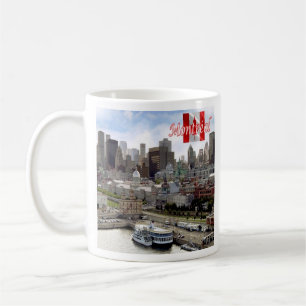 Caneca De Café zCA024 MONTREAL Panorama, Canadá,