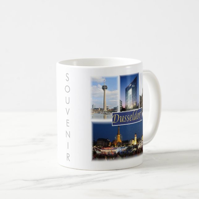Caneca De Café zDE008 DUSSELDORF, Alemanha, Europa, (Frente Esquerda)