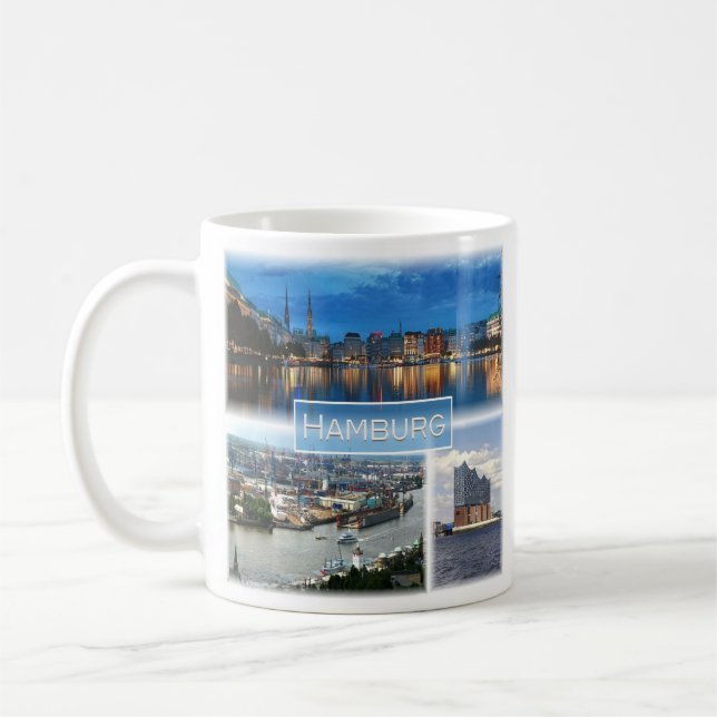 Caneca De Café zDE021 HAMBURG Alemanha, (Esquerda)