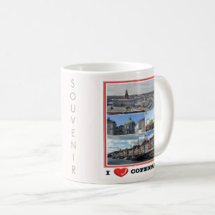 Caneca De Café zDK014 COPENHAGEN KOPENHAGEN EU AMO,