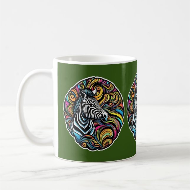 Caneca De Café Zebra 1 (Esquerda)